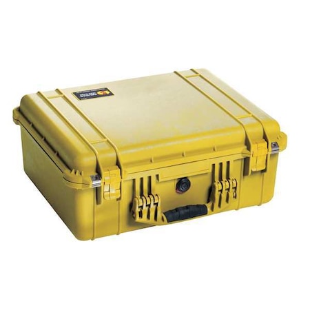 Pelican Yellow Protective Case, 20.6"L x 17.2"W x 8.4"D 1550NF
