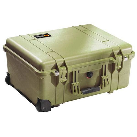 Pelican Olive Drab Green Protective Case, 22.07"L x 17.92"W x 10.42"D 1560NF