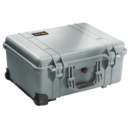 Pelican Silver Protective Case, 22.07"L x 17.92"W x 10.42"D 1560NF