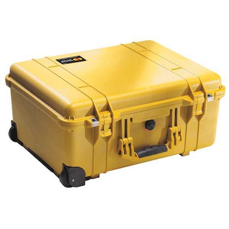 Pelican Yellow Protective Case, 22.07"L x 17.9"W x 10.42"D 1560NF