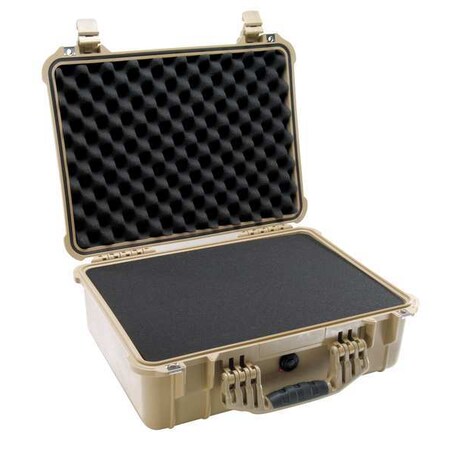 Pelican Desert Tan Protective Case, 19.78"L x 15.77"W x 7.41"D 1520-000-190