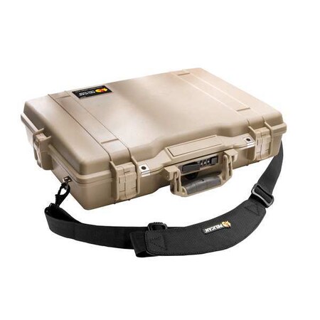 Pelican Desert Tan Protective Case, 21.62"L x 17-1/4"W x 4.87"D 1495NF