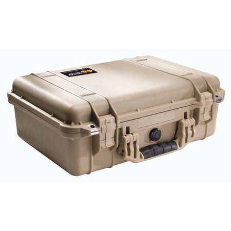 Pelican Desert Tan Protective Case, 18-1/2"L x 14.06"W x 6.93"D 1500-001-190