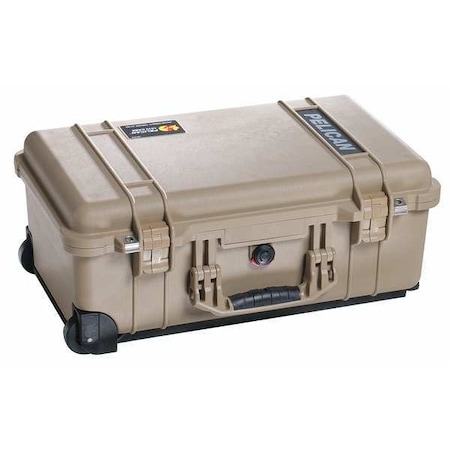 PELICAN Desert Tan Protective Case, 22"L x 13.81"W x 9"D 1510NF