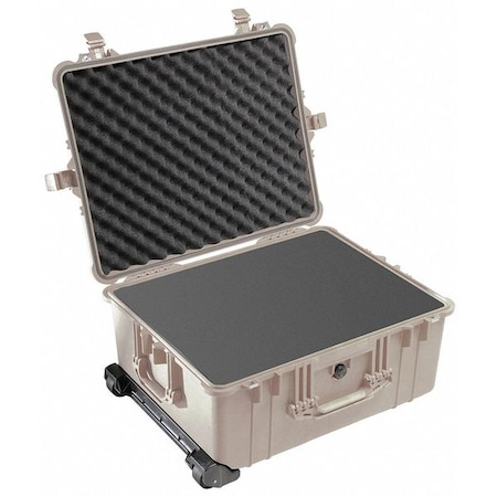 Pelican Desert Tan Protective Case, 24.8"L x 19.69"W x 11.88"D 1610