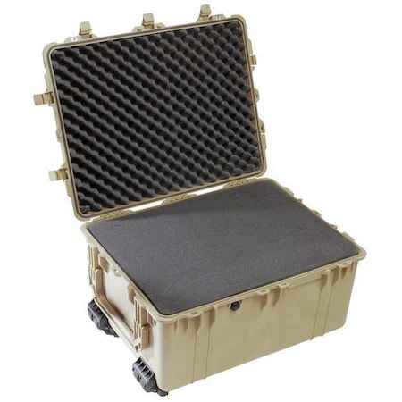 Pelican Desert Tan Protective Case, 31.28"L x 24.2"W x 17.48"D 1630