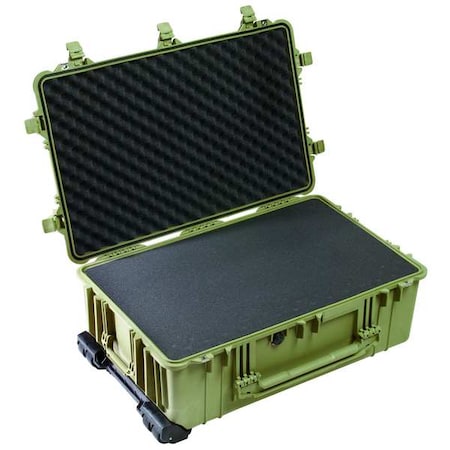 Pelican Olive Drab Green Protective Case, 31.59"L x 20.47"W x 12.45"D 1650