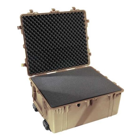 PELICAN Desert Tan Protective Case, 33.4"L x 28.4"W x 17.65"D 1690-000-190