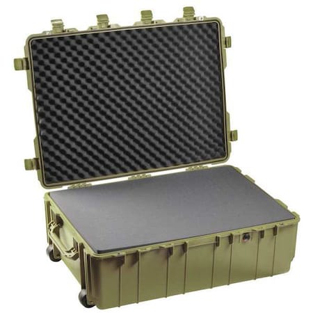Pelican Olive Drab Green Protective Case, 37-1/2"L x 27.13"W x 14.37"D 1730