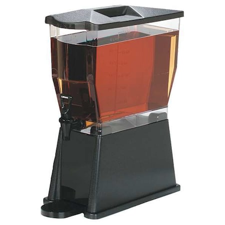 Carlisle Foodservice Beverage Dispenser, Single, 3 Gal, Black 1085203