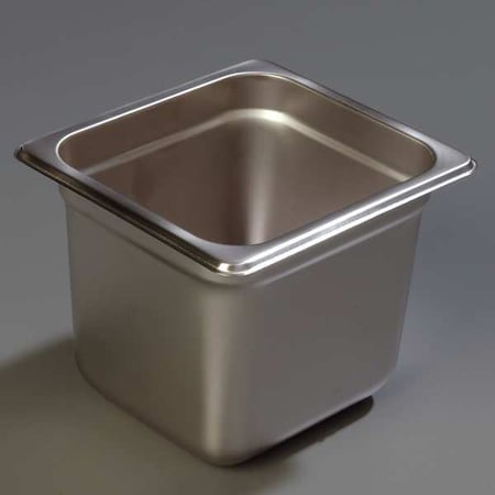 Carlisle Foodservice DuraPan Food Pan, Sixth-Size, SS, PK6 607166