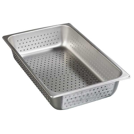 Carlisle Foodservice Perforated Food Pan, Full Size, SS, PK6 607004P