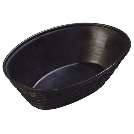 Carlisle Foodservice Oval Basket, PPV, Black, PK12 6504GR03