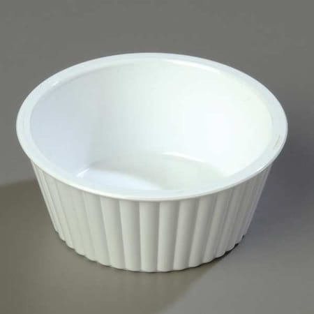 Carlisle Foodservice Fluted Ramekin, 4.5 oz., White, PK48 0845GR02