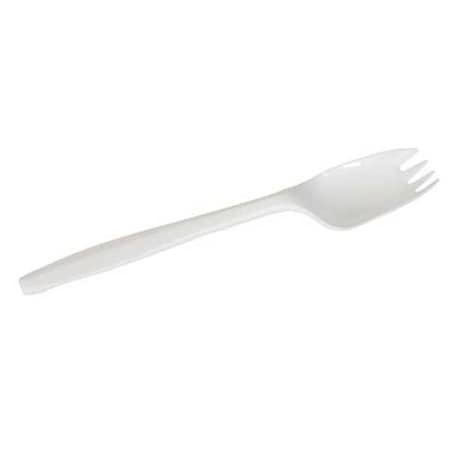 Dixie Spork, White, Medium Weight, PK960 SSPK21P