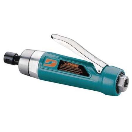 Dynabrade Straight Die Grinder, 3/8 in NPT Female Air Inlet, 1/4 in Collet, Heavy Duty, 15,000 RPM, 1.0 hp 52667