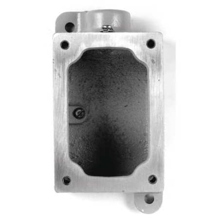 Appleton Electric Mounting Body, 1Gang, 1In, Dead-End, Alum EDS371-SA