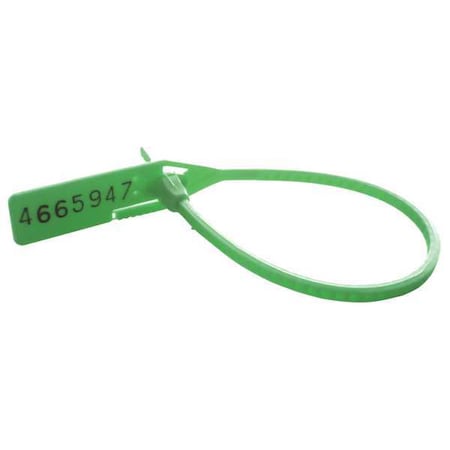 Cortech Cinch-up Locking Seal, Green, PK100 PCPTS819