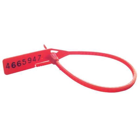 Cortech Cinch-up Locking Seal, Red, PK100 PCPTS857