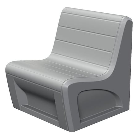 CORTECH GrayGroup Seating Chair, 31"W32"L33"H, High Impact "No Break" UV Stabilized PolyethyleneSeat 96484G