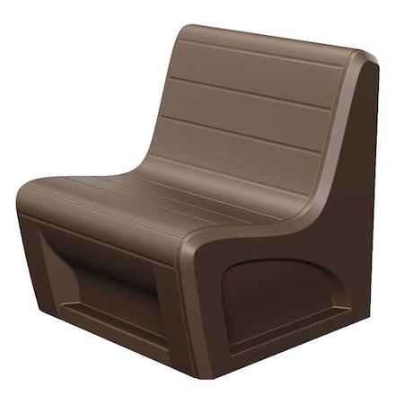 CORTECH BrownGroup Seating Chair, 31"W32"L33"H, High Impact "No Break" UV Stabilized PolyethyleneSeat 96484BR