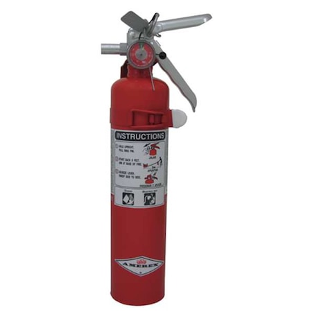 Amerex Fire Extinguisher, 10B:C, Dry Chemical, 2.5 lb B403T