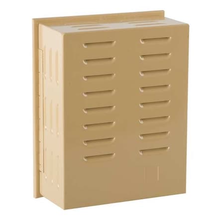 Zoro Select Universal Thermostat Guard, Tan, Metal 13J040