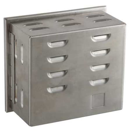 Zoro Select Universal Thermostat Guard, Stainless Steel 13J045