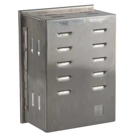 Zoro Select Universal Thermostat Guard, Stainless Steel, Outside Width: 6 1/4 in 13J047