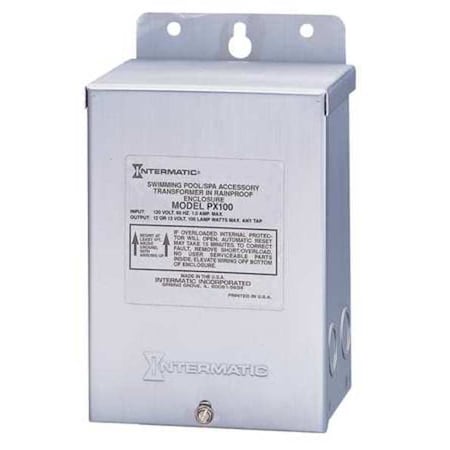 Intermatic Transformer, 100 VA, 3R, 12/13/14V AC, 120V AC PX100S