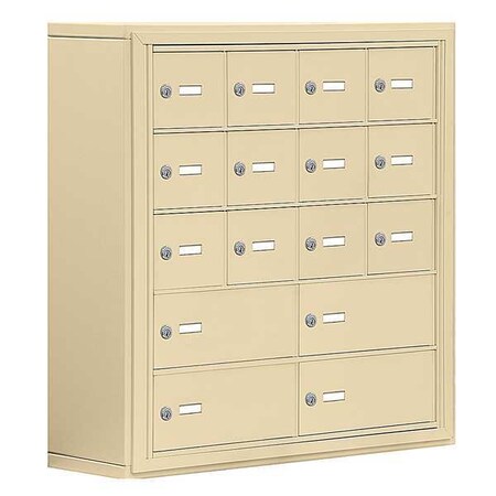 Salsbury Industries 30 1/2 in W, 31 in H, (4) Wide, (16) Openings 19058-16SSK