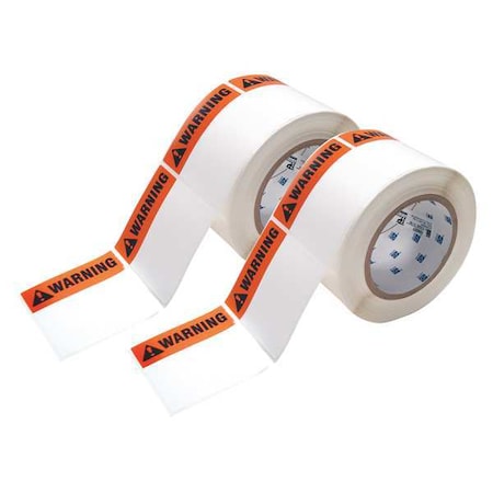 Brady Pre-Cut Label Stock Roll, White, Gloss, PK2 THTEL-184-483-1-WA