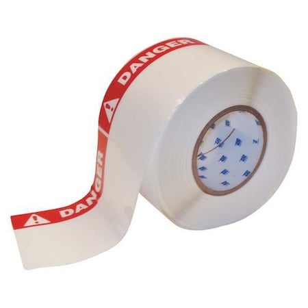 Brady Arc Flash Label, Red/Bk/Wht, Polyester, PK2, THTEL-25-483-1-DA THTEL-25-483-1-DA