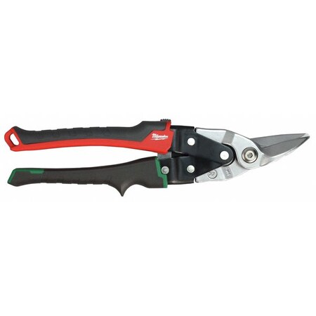 Milwaukee Tool Aviation Snip, Right, 10", Forged Alloy Steel, Chrome-Alloy Finish 48-22-4020