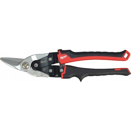 Milwaukee Tool Aviation Snip, Left, 10", Forged Alloy Steel, Chrome-Alloy Finish 48-22-4010