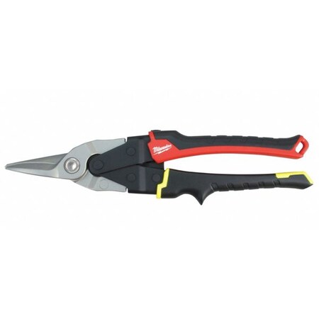 Milwaukee Tool Aviation Snip, Straight, 10", Forged Alloy Steel, Chrome-Alloy Finish 48-22-4030