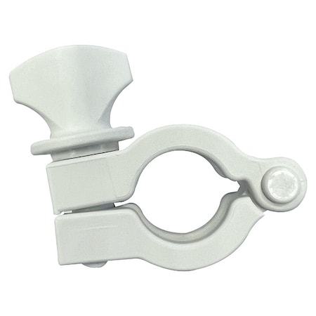 Rubberfab Hinge Clamp, Nylon, 1/2 to 3/4 In Pipe 13MHHM-NGW-050/075