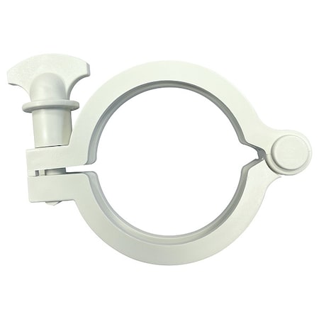 Rubberfab Hinge Clamp, Nylon, 2-1/2 In Pipe 13MHHM-NGW-250
