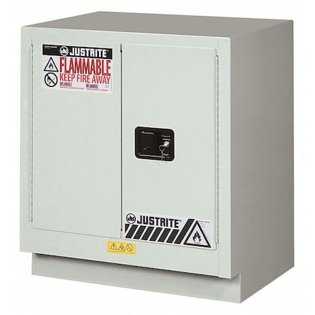 Justrite Corrosive Safety Cabinet, 19 gal, 1 Shelves, Steel, 30 in W x 35-3/4" H x 21-5/8 in D 8831072