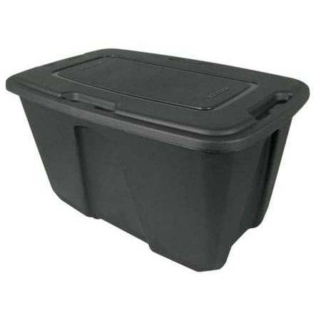 Homz Stack & Nest Storage Tote W/ Lid, 32 gal, 31-7/8 in L x 20 in W x 17-3/4 in H, Gray, Polypropylene 6530GRMC.06