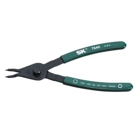 Sk Professional Tools Retaining Ring Plier, 0.070" Tip Dia. 7640