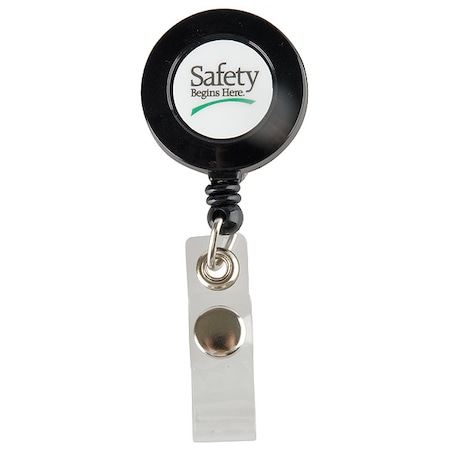 Quality Resource Group Badge Holder, Safety Begins Here, PK10 21GBHSH