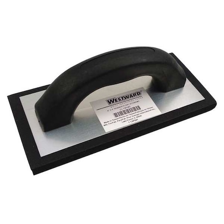 Westward Concrete Float, 9 x 4 x 5/8 In, Rubber 13P541
