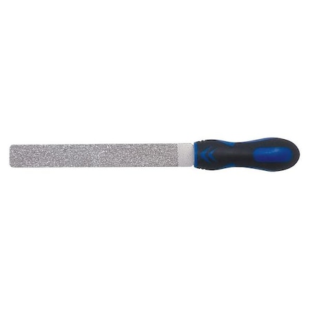 Westward Ceramic Tile File, 12 In, Blk/Blu, SoftGrip 13P553