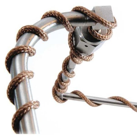 Briskheat Heating Cord, 120VAC, 64W, 3 ft., Max. Temp. 900 Degrees F (482 Degrees C) HTC451001