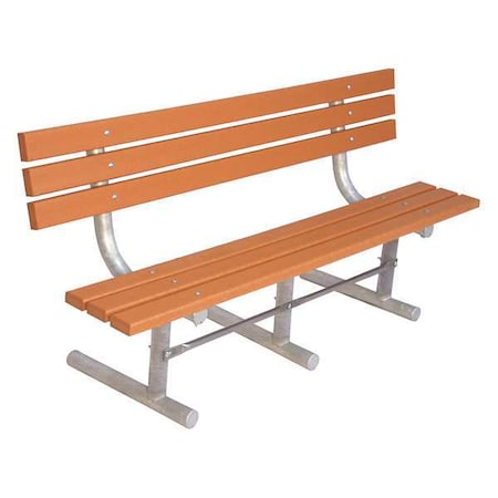 Ultrasite Outdoor Bench, 72 in. L, Woodtone g940P-CDR6