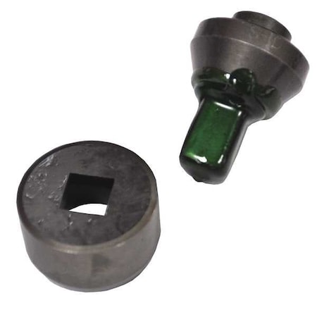 Huskie Tools Punch/Die Set, Square, Hydraulic, 1/4 In SHD-14SQ