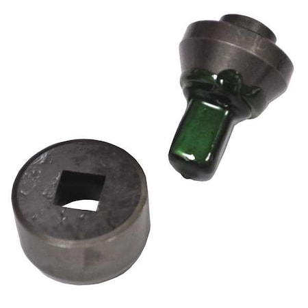 Huskie Tools Punch/Die Set, Square, Hydraulic, 17/32 In SHD-1732SQ