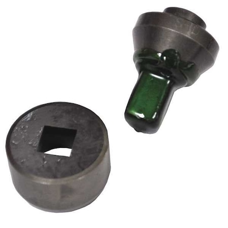 Huskie Tools Punch/Die Set, Square, Hydraulic, 3/8 In SHD-38SQ