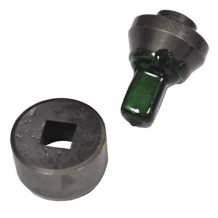 Huskie Tools Punch/Die Set, Square, Hydraulic, 7/16 In SHD-716SQ